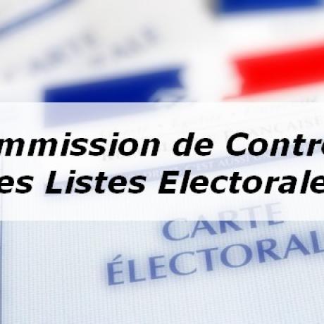 commission de controle des listes electorales commission de controle des listes electorales
