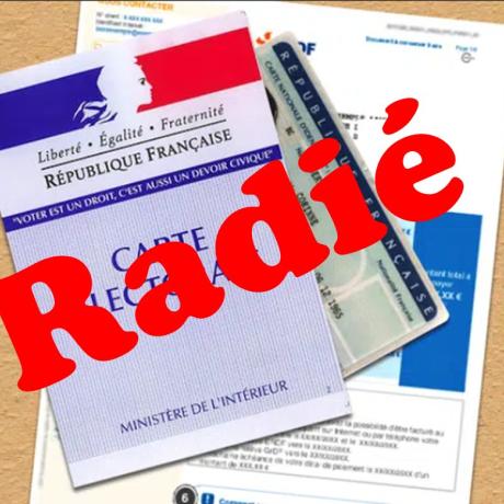 radiation liste electorale