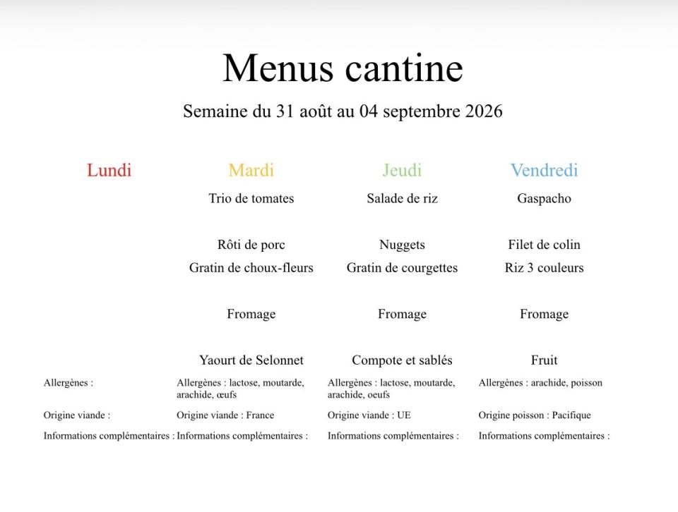 Menu rentRee