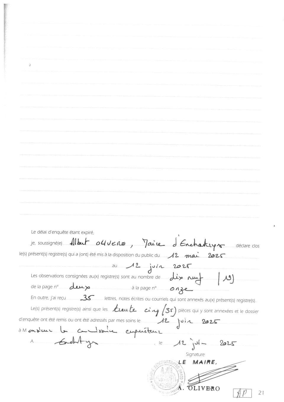 page 21 registre