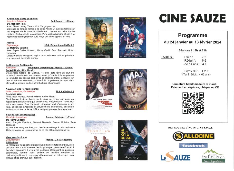 programme cinéma