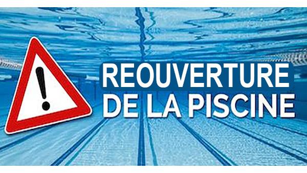 réouverture piscine