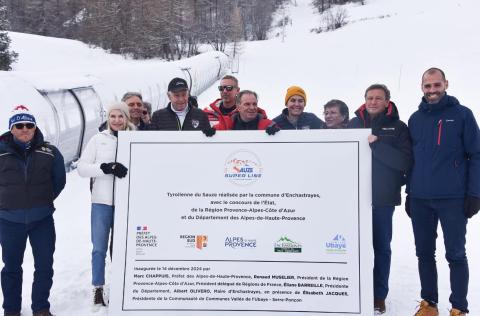 inauguration de la tyrolienne