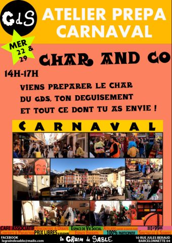 Atelier preparation carnaval 2023